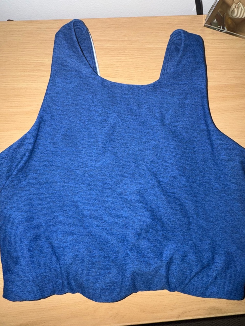 Blue Cropped Tank Top